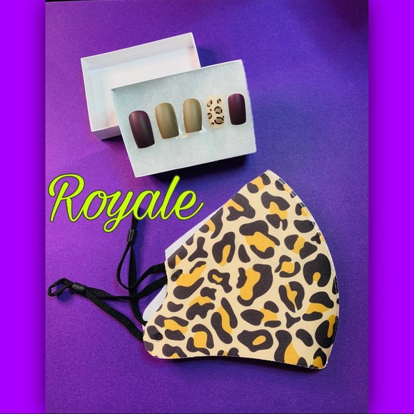 One of a kind matching mask and press on nails. - Picture 2 of 2